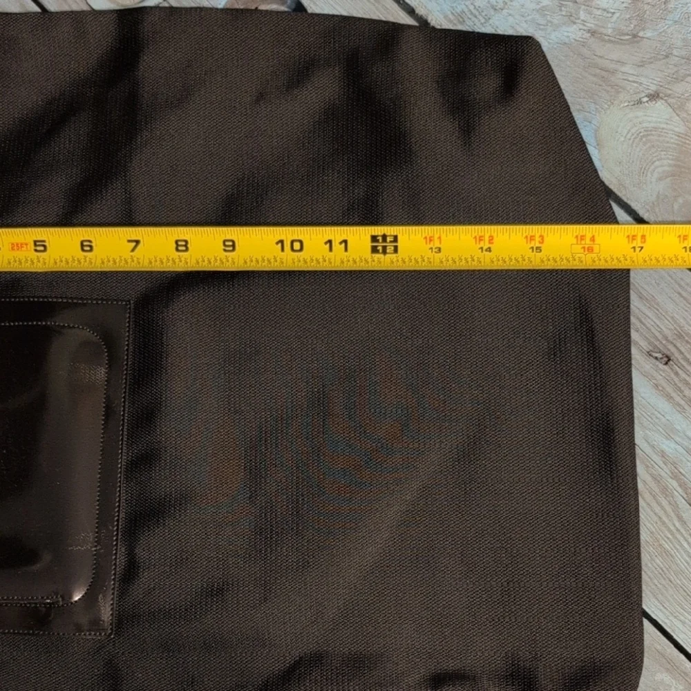 Salvatore Ferragamo Black Tote Bag Italy Big Leather Handles Stylish - Picture 10 of 15